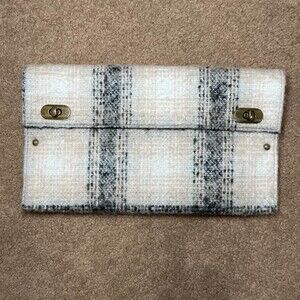 Anthropologie Schuler‎ & Sons Philadelphia Plaid Clutch Bag Purse